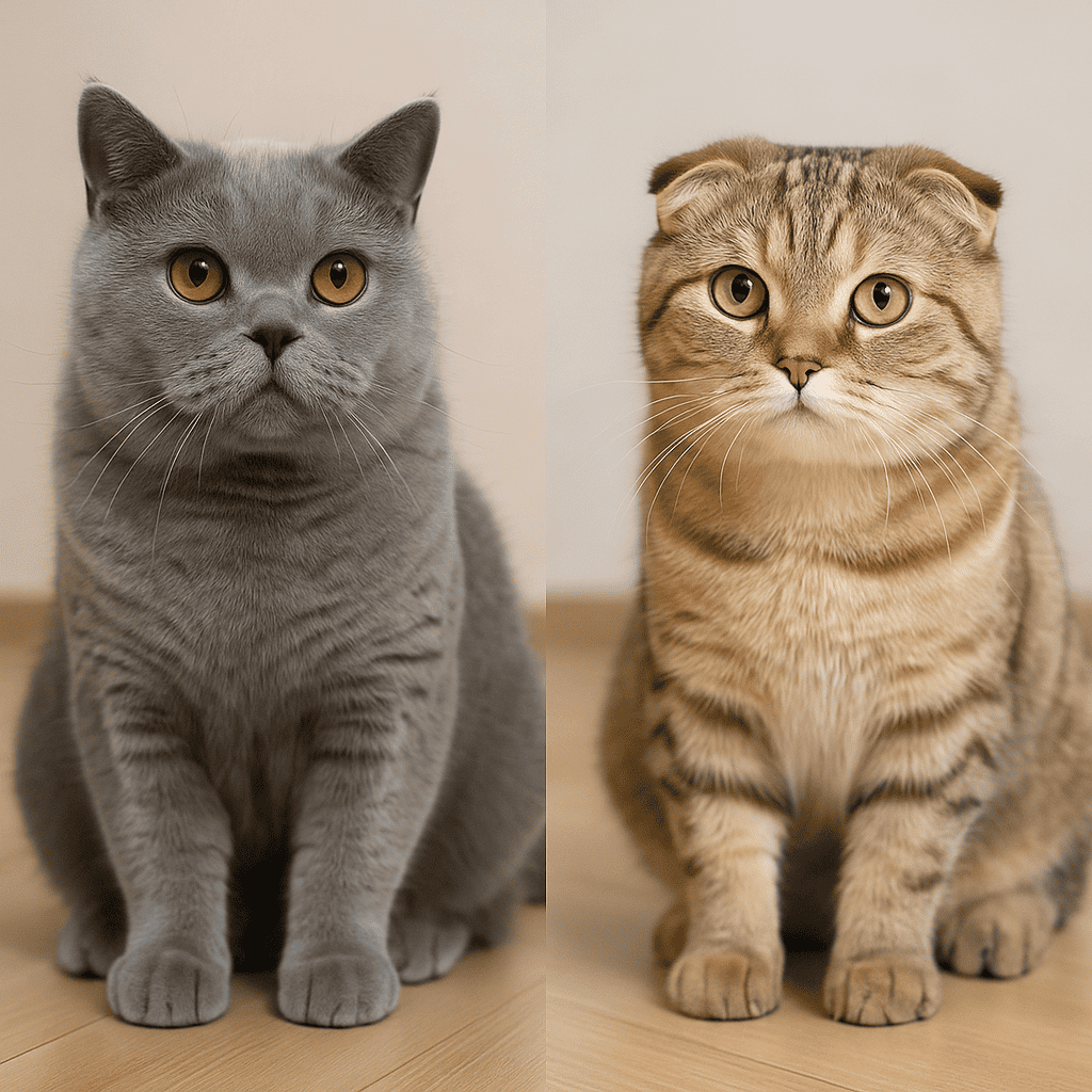 British Shorthair vs Scottish Fold