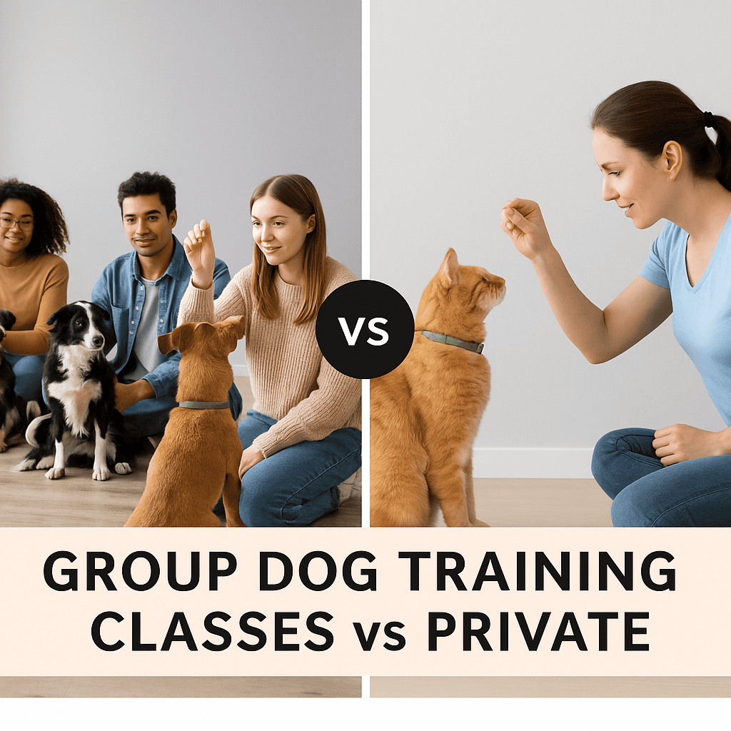 group dog training classes vs private